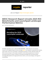MEXC Research Report Unveils 2025 ROI Benchmarks and Launchpad Landscape Performance Metrics