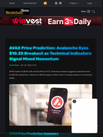 AVAX Price Prediction: Avalanche Eyes $10.35 Breakout as Technical Indicators Signal Mixed Momentum - Blockchain.News