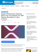 Ripple Millionaires Getting Back Into The Market As XRP Passes BlackRock's Key Criteria ⋆ ZyCrypto