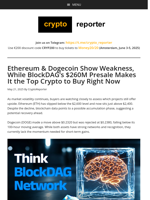 Ethereum & Dogecoin Slow Down as BlockDAG Surges with $260M in Presale