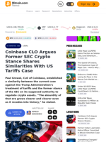 Coinbase CLO Argues Former SEC Crypto Stance Shares Similarities With US Tariffs Case – Legal Bitcoin News