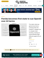 Florida becomes first state to sue OpenAI over AI harms