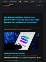 SOL Price Prediction: Solana Eyes $160-175 Recovery by December 2025 Despite Current Bearish Momentum - Blockchain.News