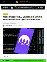 Kraken Secures EU Expansion: What’s Behind Its Quiet Cyprus Acquisition? - CoinCentral