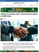 Griffin AI Launches TEA Turbo Execution Agent on BNB Chain - TheNewsCrypto