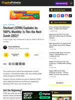 Starknet (STRK) Explodes by 100% Monthly: Is This the Next Zcash (ZEC)?