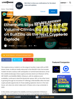 Ethereum Slips to $3,190, XRP ETF Volume Climbs, but All Eyes Are on BullZilla as the Next Crypto to Explode | Live Bitcoin News
