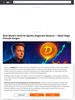 Elon Musk's AI Deal Drives Dogecoin Hype as Maxi Doge Becomes Top Trending Crypto