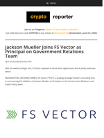 Jackson Mueller Joins FS Vector as Principal on Government Relations Team