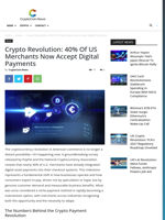 Crypto Revolution: 40% of US Merchants Now Accept Digital Payments - CryptoCoin.News