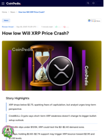 How low Will XRP Price Crash?