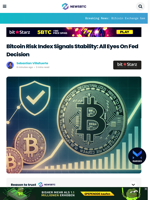Bitcoin Risk Index Signals Stability: All Eyes On Fed Decision