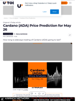Cardano (ADA) Price Prediction for May 26