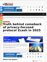 Truth behind comeback of privacy-focused protocol Zcash in 2025 - The Crypto News Wire
