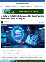 Is Solana (SOL) Fully Equipped to Soar Past the $180 Mark With Strength?