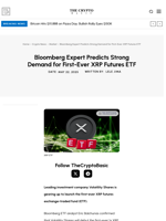 Bloomberg Expert Predicts Strong Demand for First-Ever XRP Futures ETF