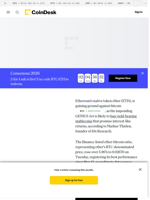 ETH Ready to Blast Higher Against BTC as GENIUS Act Puts Spotlight on Yield-Bearing Stablecoins: Analyst