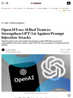 OpenAI Uses AI Red Team to Strengthen GPT-5.6 Against Prompt Injection Attacks - Decrypt