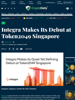 Integra Makes Its Debut at Token2049 Singapore - Crypto Daily