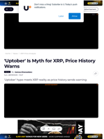 'Uptober' Is Myth for XRP, Price History Warns - U.Today