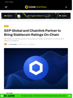 S&P Global and Chainlink Partner to Bring Stablecoin Rating