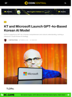 KT and Microsoft Launch GPT-4o-Based Korean AI Model - CoinCentral