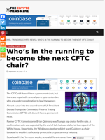 Who’s in the running to become the next CFTC chair? - The Crypto News Wire