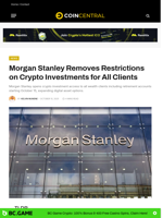 Morgan Stanley Removes Restrictions on Crypto Investments