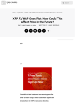 XRP AVWAP Goes Flat; How Could This Affect Price in the Future?