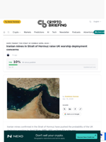 Iranian mines in Strait of Hormuz raise UK warship deployment concerns