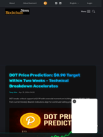 DOT Price Prediction: $0.90 Target Within Two Weeks - Technical Breakdown Accelerates - Blockchain.News