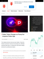 Padre Token Plunges as Pump.fun Acquires Padre App - NullTX