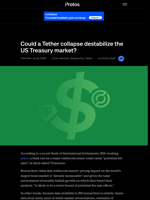 Could a Tether collapse destabilize the US Treasury market?