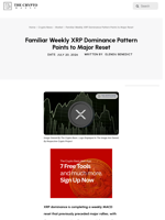 Familiar Weekly XRP Dominance Pattern Points to Major Reset