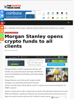 Morgan Stanley opens crypto funds to all clients - The Crypto News Wire
