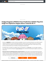 Pudgy Penguins (PENGU) Price Prediction: Bullish Flag Sets Stage for Explosive August Move Towards $0.11 - Brave New Coin
