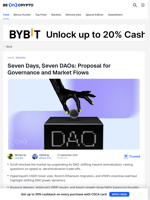 DAO Governance Heats Up With 7 Proposals Reshaping DeFi