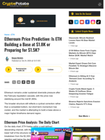 Ethereum Price Prediction: Is ETH Building a Base at $1.8K or Preparing for $1.5K?