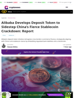 Alibaba Deposit Token Sidesteps China Stablecoin Crackdown