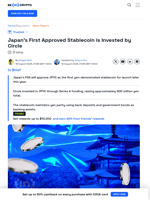 Japan's First Approved Stablecoin is Invested by Circle - BeInCrypto
