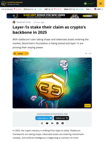 Layer-1 Blockchain's Evolving Role in  Mainstream Adoption