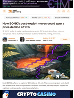 How BONK's post-exploit moves could spur a price decline of 18% - AMBCrypto
