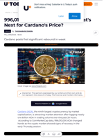 996,010,000 ADA in 24 Hours: What's Next for Cardano's Price?