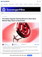 Bitcoin Bear Market Signals for November – End of the Line?