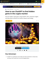 How to Use ChatGPT to Discover Hidden Crypto Gems