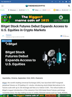 Bitget Stock Futures Debut Expands Access to U.S. Equities in Crypto Markets - TheNewsCrypto