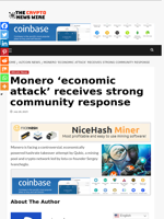 Monero ‘economic attack’ receives strong community response - The Crypto News Wire
