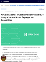 KuCoin Expands Trust Framework with BitGo Integration and Asset Segregation Capabilities