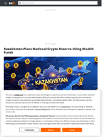 Kazakhstan Plans National Crypto Reserve Using Wealth Funds - Brave New Coin