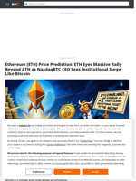 Ethereum (ETH) Price Prediction: ETH Eyes Massive Rally Beyond ATH as NasdaqBTC CEO Sees Institutional Surge Like Bitcoin - Brave New Coin